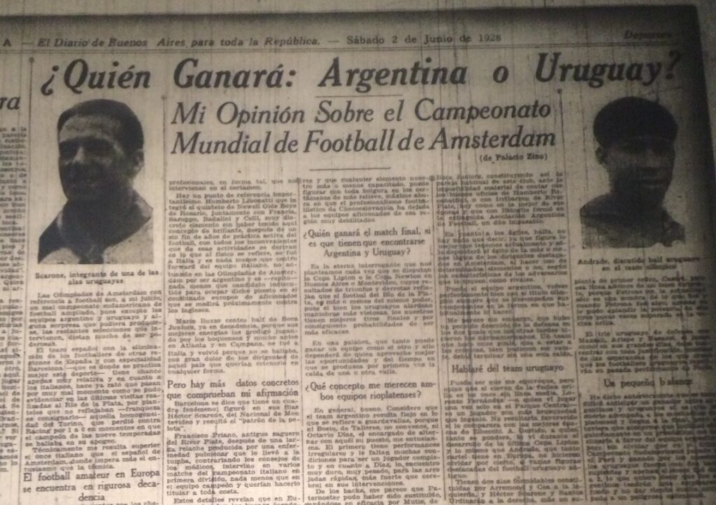 AUF - Selección Uruguaya de Fútbol - 🇺🇾 𝐂𝐚𝐦𝐩𝐞𝐨𝐧𝐞𝐬  𝐎𝐥𝐢𝐦𝐩𝐢𝐜𝐨𝐬 𝐲 𝐝𝐞𝐥 𝐌𝐮𝐧𝐝𝐨 Se cumplen 99 años del título  Mundial y Olímpico obtenido por Uruguay en el Estadio Colombes, donde la  Celeste