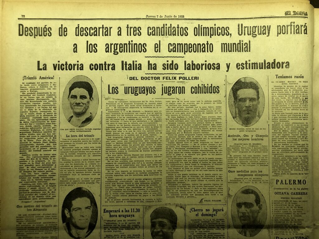 🔶SELECCIÓN DE URUGUAY 📅03/06/1928 ➽ Selección de Alemania 🏆Juegos  Olímpicos