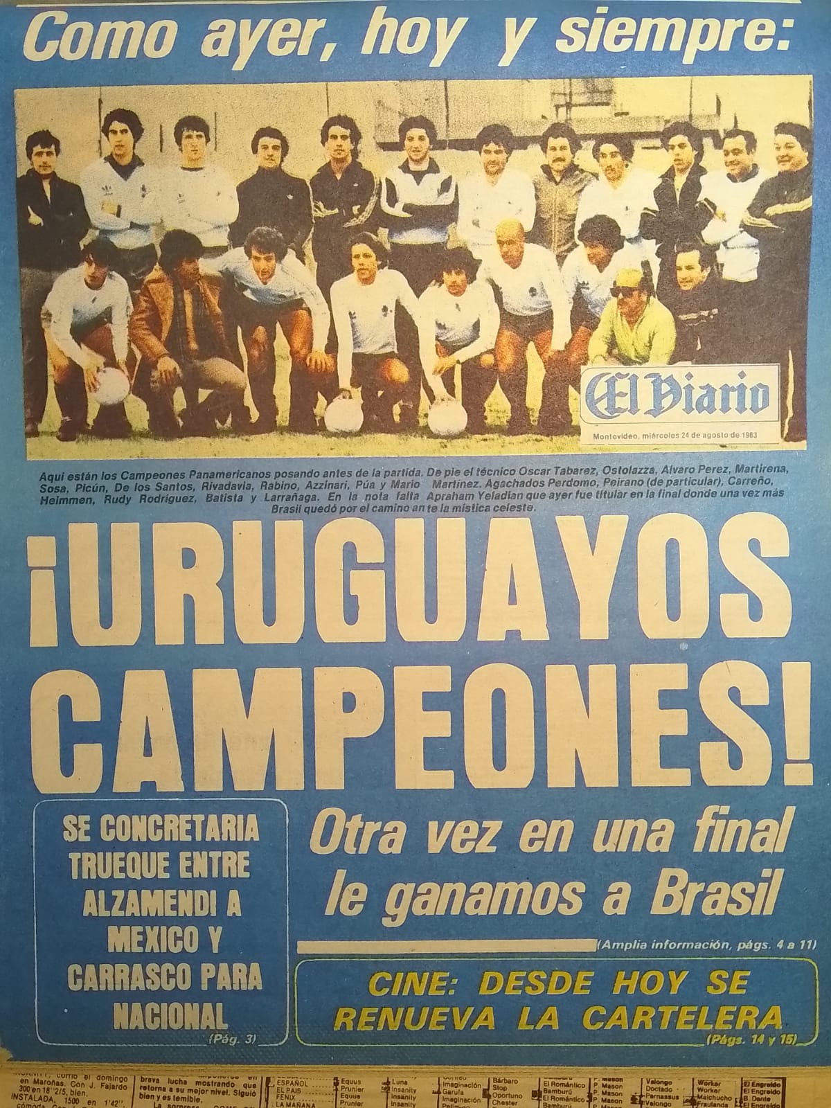 Un día como hoy, pero de 1928, Uruguay se consagraba campeón en los Juegos  Olímpicos de Ámsterdam, defendiendo el título de Colombes…